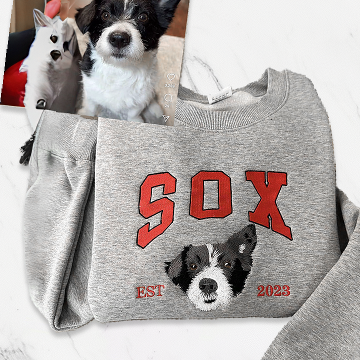 Sweat-shirt personnalisé brodé pour animaux de compagnie