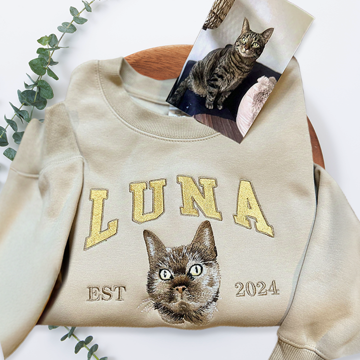 Sweat-shirt personnalisé brodé pour animaux de compagnie