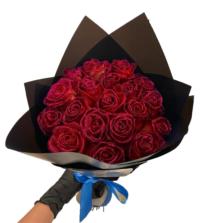 💕Bouquet de roses scintillantes - Cadeau pour les couples