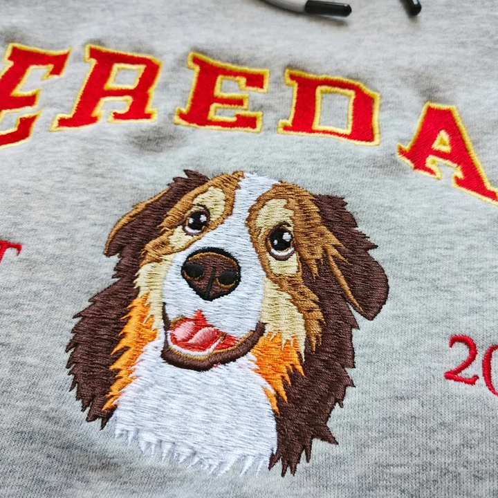 Sweat-shirt personnalisé brodé pour animaux de compagnie