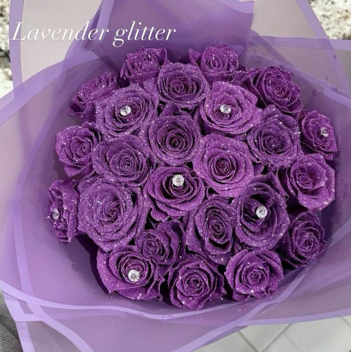 💕Bouquet de roses scintillantes - Cadeau pour les couples