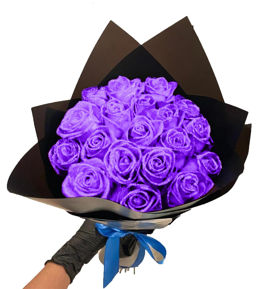 💕Bouquet de roses scintillantes - Cadeau pour les couples