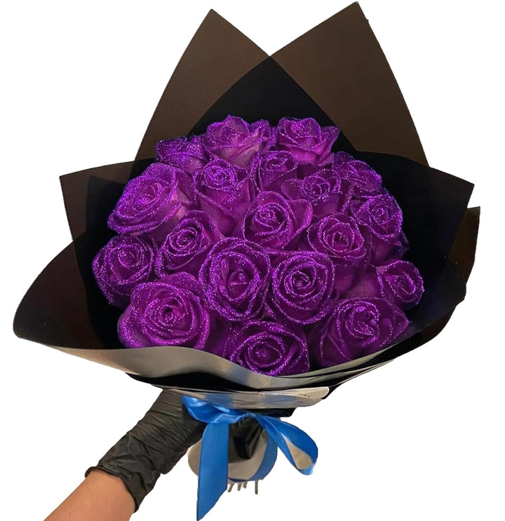 💕Bouquet de roses scintillantes - Cadeau pour les couples