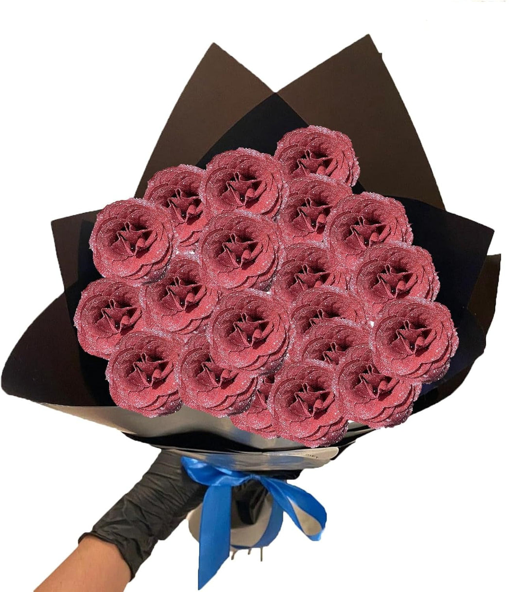 💕Bouquet de roses scintillantes - Cadeau pour les couples